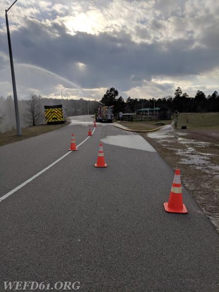 Firefighter level hydrant tying/prep and D/O level pump training at West Pine Elementary.

T655 was our training truck, with E611 in service to respond to calls. 